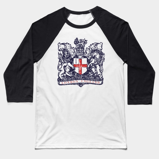 London England Baseball T-Shirt by Artizan